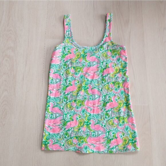 Lilly Pulitzer Tabbie Resort Flamingo tank S - Picture 2 of 3